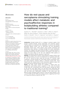 Rest-Pause & SST Training: Metabolic & Psychoaffective Responses