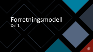 Forretningsmodell Del 1 - Business Model Canvas