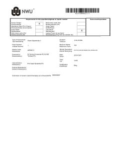 APPM121 Statics & Mathematical Modelling Exam Paper 2019
