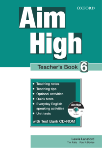 Aim High Teacher's Book 6: English Language Course Guide