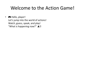 Action Game: English Language Activities for Young Learners