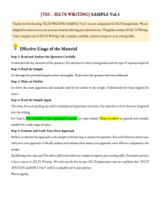 IELTS Writing Sample Vol.3: Effective Usage Guide for Test Prep