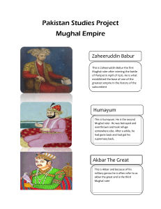 Mughal Empire Rulers: Babur, Humayun, Akbar, Shah Jahan, Aurangzeb
