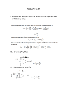 Op-Amp Formulas: Inverting & Non-Inverting Amplifiers, Regulators