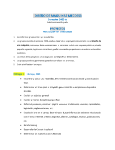 Gu&iacute;a de Proyectos Dise&ntilde;o de M&aacute;quinas