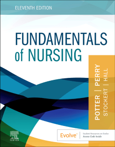 Fundamentals of Nursing Textbook, 11th Edition