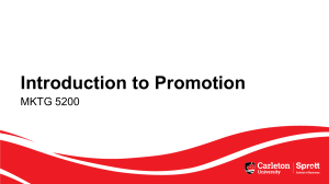 Introduction to Promotion: Marketing Strategies & IMC