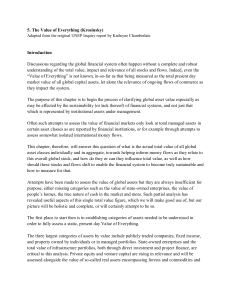 Global Asset Value & Financial System Sustainability