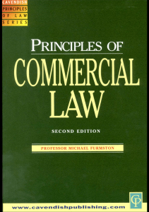 Principles of Commercial Law Textbook, 2nd Edition