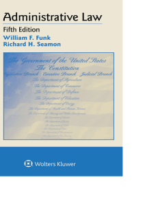 Administrative Law Textbook, 5th Edition
