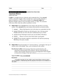 Narrative Structure: Conflict & Resolution in American History