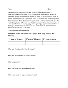 Captain America Super Serum Experiment Worksheet