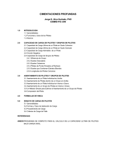 Cimentaciones Profundas: Dise&ntilde;o y C&aacute;lculo de Pilotes