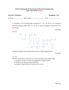 EE102 Short Test: Electrical & Electronics Engineering Solutions