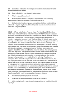 Auditing & Fraud Exam Questions: Key Concepts & Cases