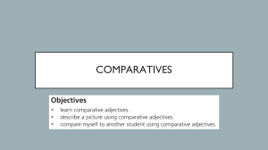 English Comparatives Lesson: Adjectives & Grammar Practice