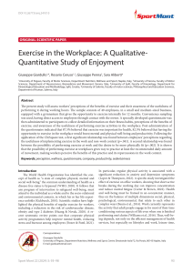 Workplace Exercise: Enjoyment, Benefits & Productivity Study