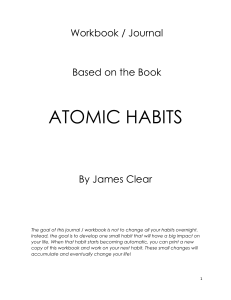 Atomic Habits Workbook & Journal: Build New Habits & Change Your Life