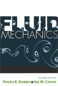 Fluid Mechanics Textbook: Kundu & Cohen, Second Edition