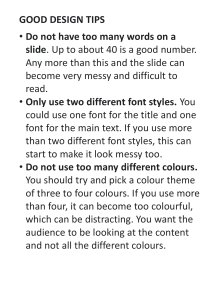 Good Design Tips for Presentations: Improve Your Slides