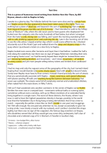 Travel Writing Analysis: Bryson's Naples & Swarup's Taj Mahal