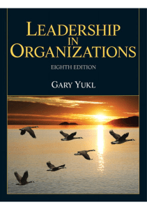 Leadership in Organizations 8th Edition by Gary Yukl