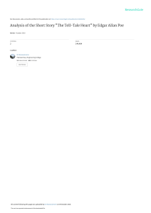 Analysis of Poe's Tell-Tale Heart: Paranoia & Crime