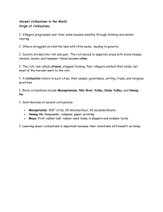 Ancient Civilizations: Origins & Contributions