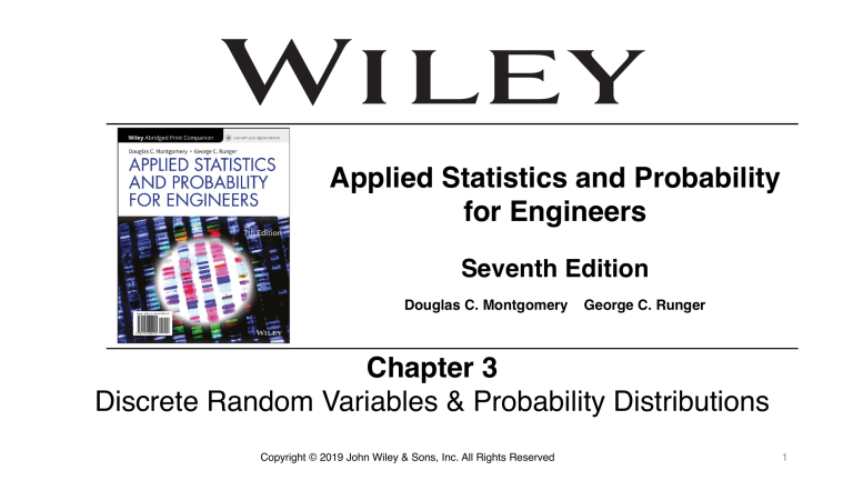 Discrete Random Variables & Probability Distributions