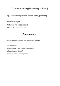 Marketing Tentamentraining: Kernconcepten & Vragen