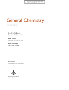 General Chemistry 4th Edition Textbook by McQuarrie, Rock, Gallogly