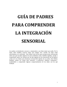 Gu&iacute;a de Padres para Comprender la Integraci&oacute;n Sensorial y Desarrollo Infantil