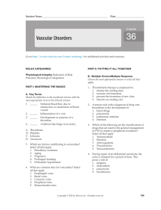 Vascular Disorders: NCLEX Review & Study Guide