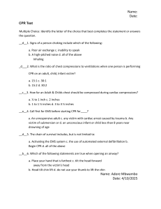 CPR & First Aid Test Questions and Answers