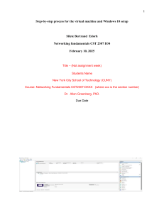Step-by-Step VM and Windows 10 Setup Guide