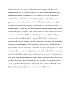 Gilded Era Industrialization: Economic Advantages & Social Costs