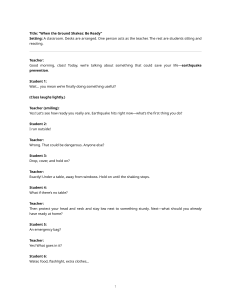 Earthquake Preparedness: Classroom Safety Lesson & Go Bag Guide