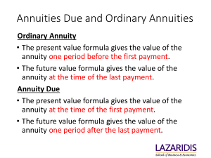 Annuities Due vs. Ordinary Annuities: Key Differences