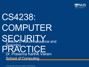 Reconnaissance and Scanning in Computer Security