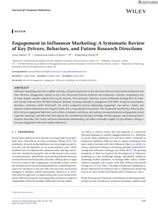 Influencer Marketing Engagement: A Systematic Review