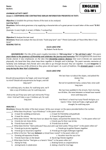 Comparing Poems LAS for English Q2