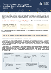 EU Crypto-Assets AML/CFT: Preventing Money Laundering & Terrorism Financing