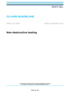 DNV GL Non-Destructive Testing Guideline