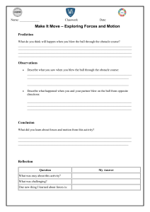 Forces and Motion Worksheet: Make It Move Activity for Kids