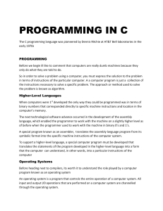 C Programming Tutorial: Introduction to C Language