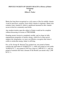 Butter Packaging History & Nutritional Value