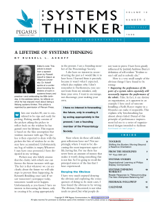 A Lifetime of Systems Thinking: Russell Ackoff's Reflections (1999)