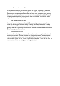 Clemenceau, Lloyd George, Wilson: Post-WWI Peace Aims