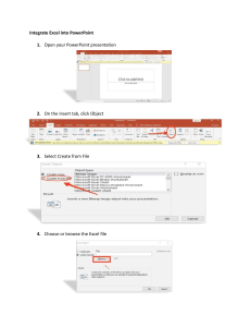 Excel to PowerPoint & Financial Statement Tutorial