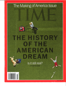 TIME Magazine: The History of the American Dream - July 2012 Issue